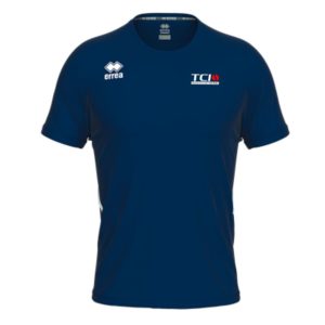 Shirt mit Brust Logo dunkelblau